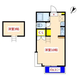 コーポONE【1階】の間取り