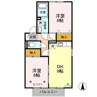 御料所ガーデン D/E【2階】の間取り