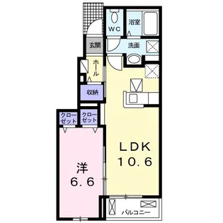 カーサ カリーノ【1階】の間取り