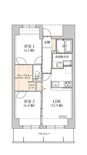 グラン トガリーゼ【1階】の間取り