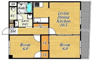ネスト95【7階】の間取り