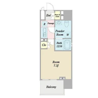 プライマル西大島小名木川【8階】の間取り