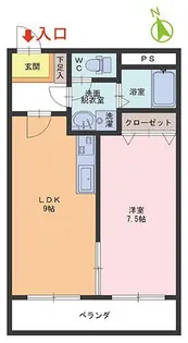 サニープラザII【3階】の間取り