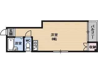 山村ハイツ2号館【2階】の間取り
