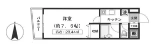 メゾンドゥ中幸【2階】の間取り