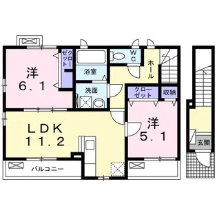 モンレーブ【2階】の間取り