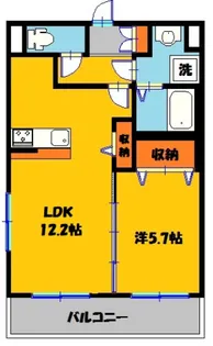 フィオーレ西川田【3階】の間取り