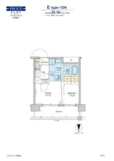 プラウドフラット西蒲田【5階】の間取り