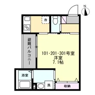 ベイルーム相模原ファイン【3階】の間取り