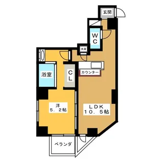 SK BUILDING-501【7階】の間取り