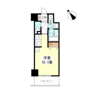 TKフラッツ渋谷【8階】の間取り