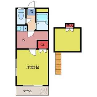 アートパレス東松山No.5【1階】の間取り