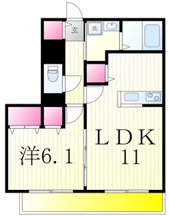 ガーデンヒルズ B棟【3階】の間取り