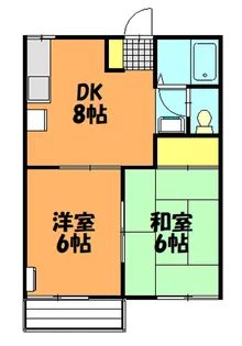 コーポサン・フォーブル【1階】の間取り