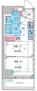GENOVIA本所吾妻橋III【3階】の間取り