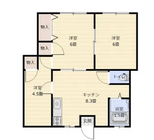 スターハイツエイト【2階】の間取り