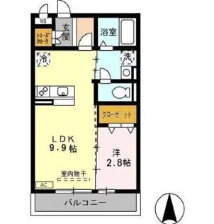アザレ 蘇原 G【3階】の間取り