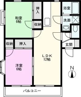 スカイハウスVII【2階】の間取り