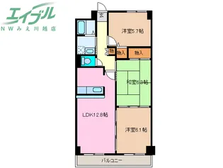 ベルデ中野館【4階】の間取り