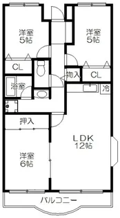 セナリオコート増尾ウエスト【1階】の間取り