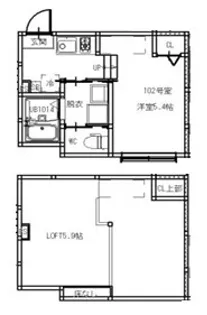 LOFT AOI【1階】の間取り