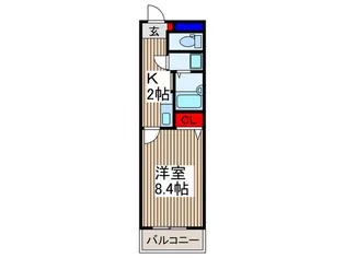 ドミ-ル所沢II【4階】の間取り