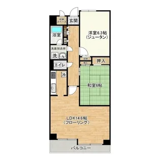 オーキットコート【4階】の間取り