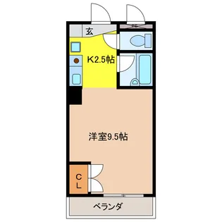 大口平和マンション【2階】の間取り