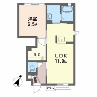 シャーメゾンサンアート【1階】の間取り