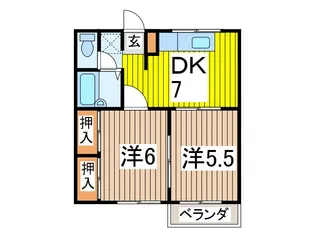 エステートピア峠【2階】の間取り