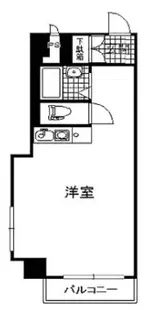 ベルバン赤坂【2階】の間取り