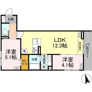 グラナーデ祖師谷【2階】の間取り