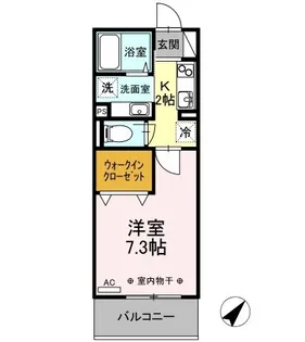 アイルグリーン【1階】の間取り