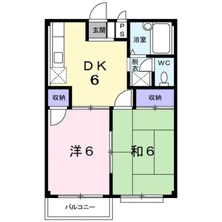エルディム木村C【2階】の間取り