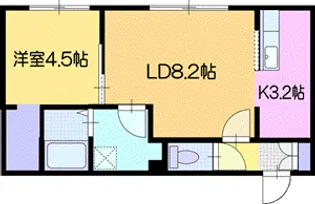 レジーナ豊里【2階】の間取り