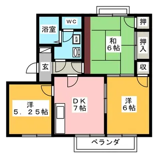 フレグランスピア【2階】の間取り