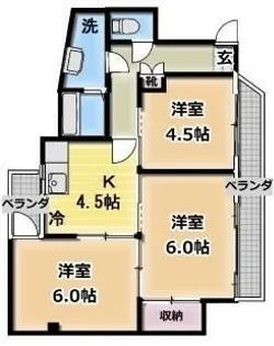 武蔵ビル【5階】の間取り