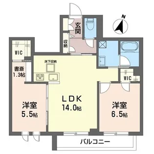 リラフォート【1階】の間取り