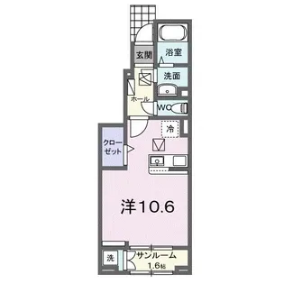 ルノ【1階】の間取り