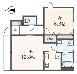インペリアル S【1階】の間取り