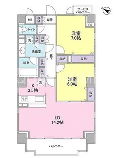ヴェルデュール本郷 壱番館【8階】の間取り