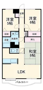 キャッスル北の台【1階】の間取り