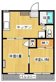 第二オリオンハイツ【1階】の間取り