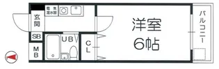 エステート南ビル【9階】の間取り