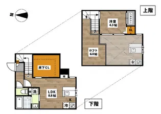 ADC高島Mei【1階】の間取り