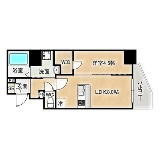 THE HUB MIYAKOJIMA【4階】の間取り