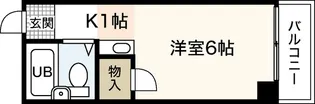 パートナー広島【6階】の間取り