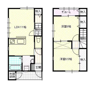 ファイン豊田【1階】の間取り
