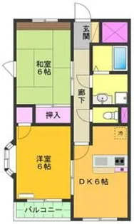 コーポ櫻井【3階】の間取り