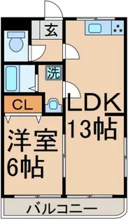 クレセント勝時【2階】の間取り